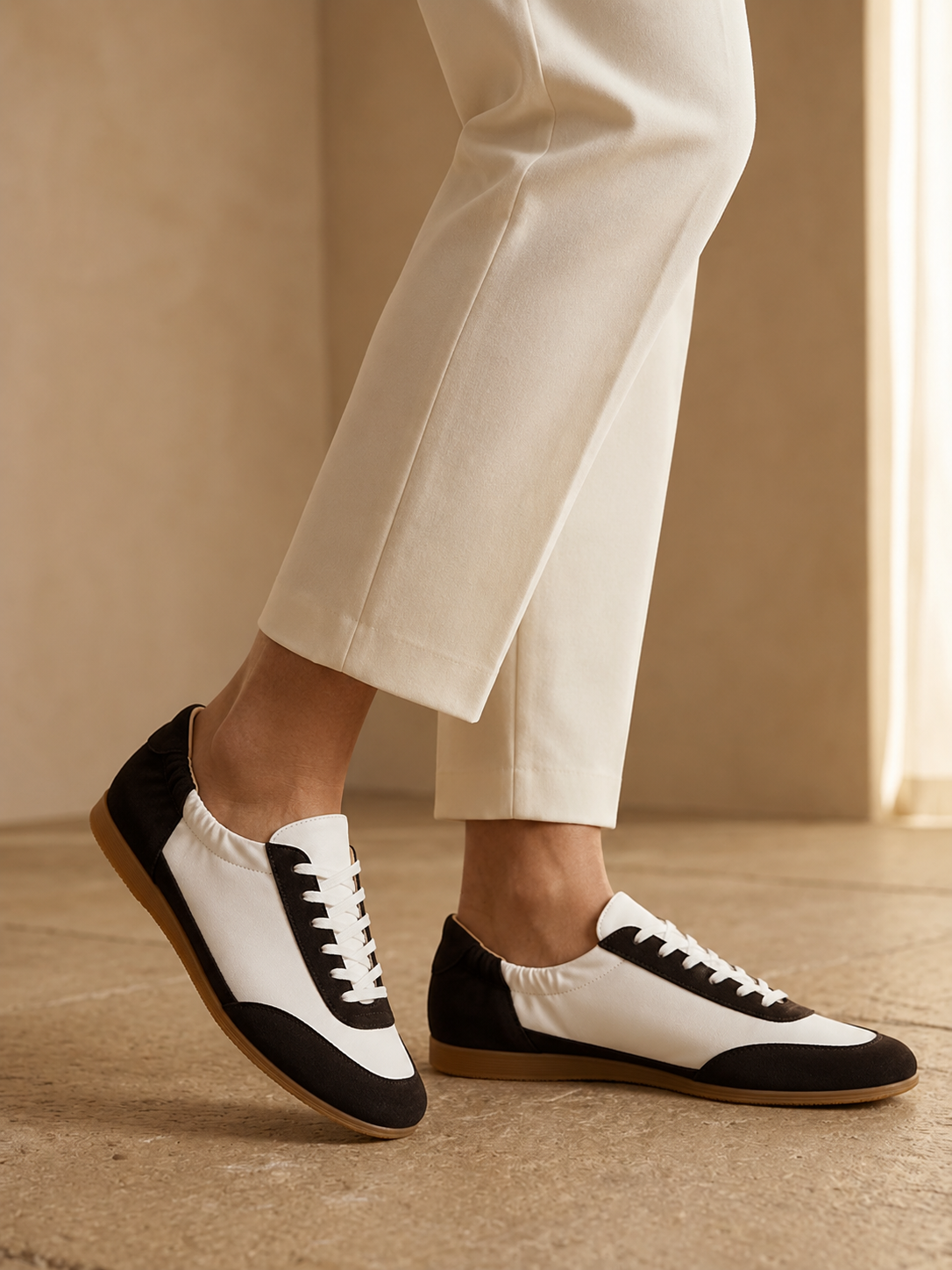 Sidney | Men's Sneakers Slip-On Retro Runner Premium Suede Technical Fabric Elasticated Refined Comfort Casual Everyday Walking