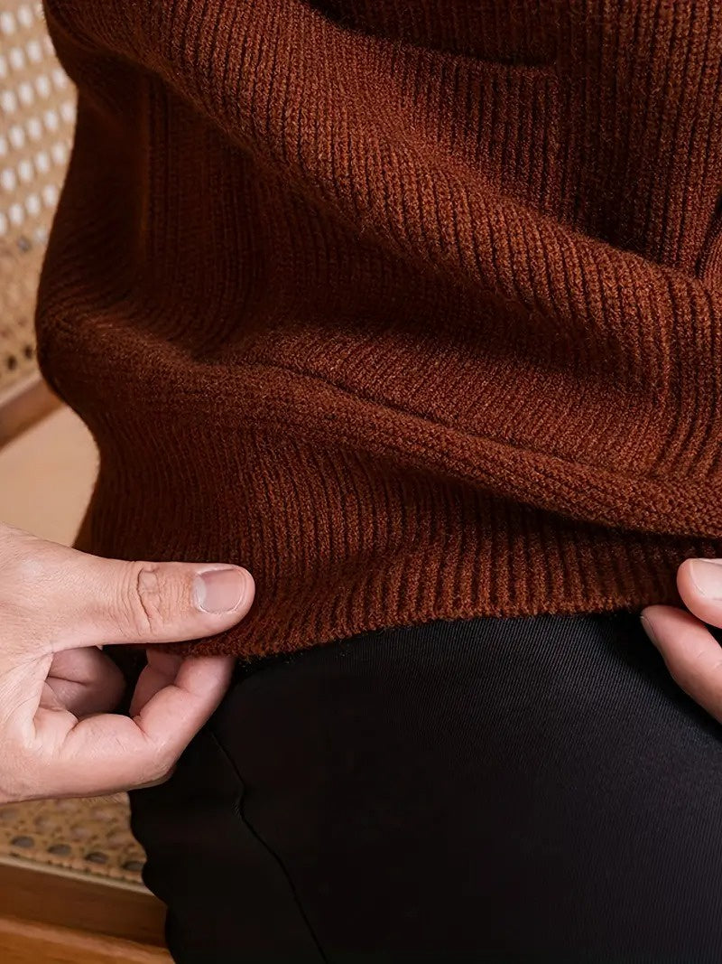 Men’s Ribbed Cardigan with Pockets