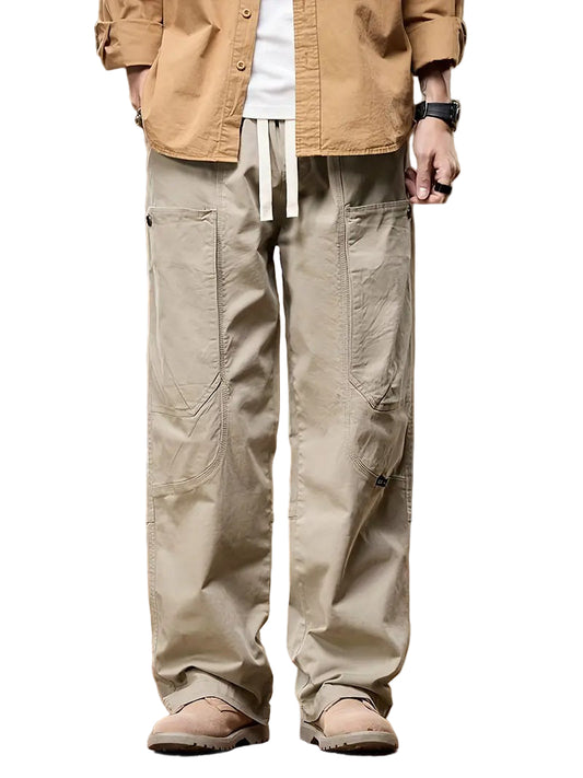 Men’s Wide-Leg Pants with Drawstring Waist