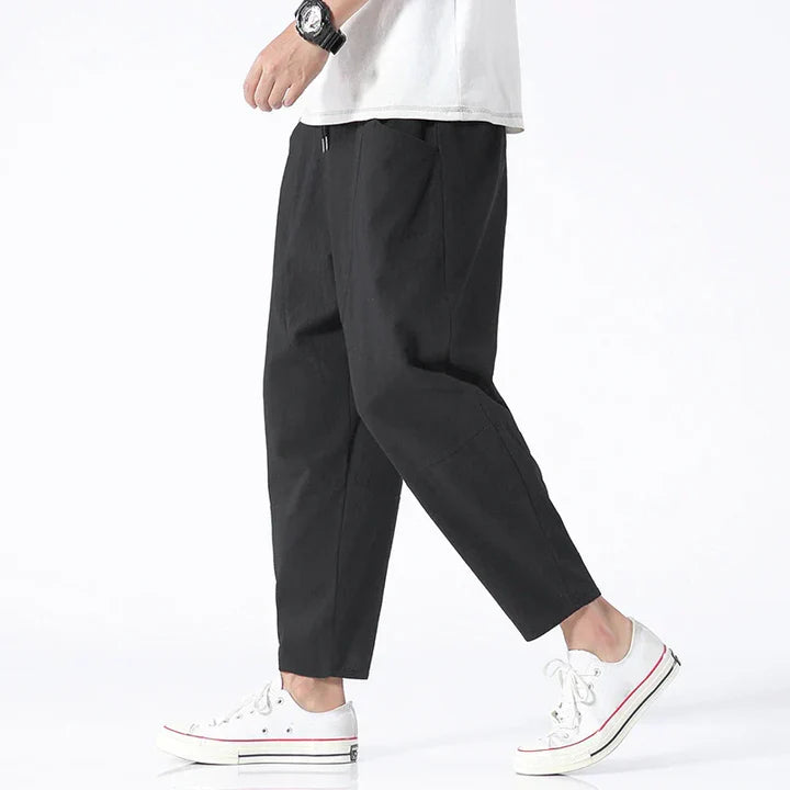 Men’s Relaxed-Fit Tapered Ankle Pants