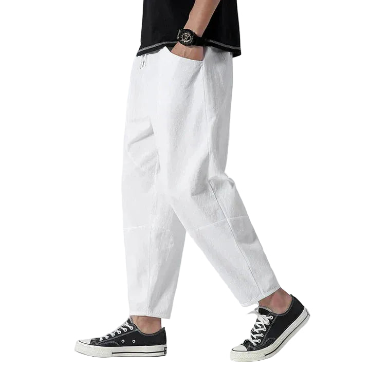 Men’s Relaxed-Fit Tapered Ankle Pants