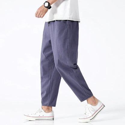 Men’s Relaxed-Fit Tapered Ankle Pants