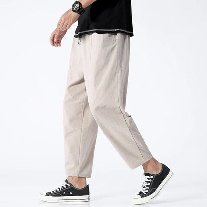 Men’s Relaxed-Fit Tapered Ankle Pants
