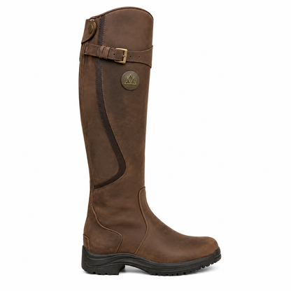 Women's Waterproof Leather Winter Riding Boots