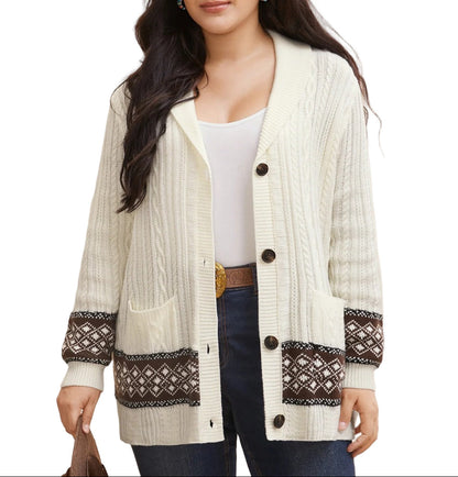 Women's Cardigan with Shawl Collar