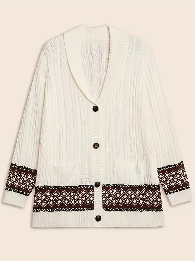 Women's Cardigan with Shawl Collar