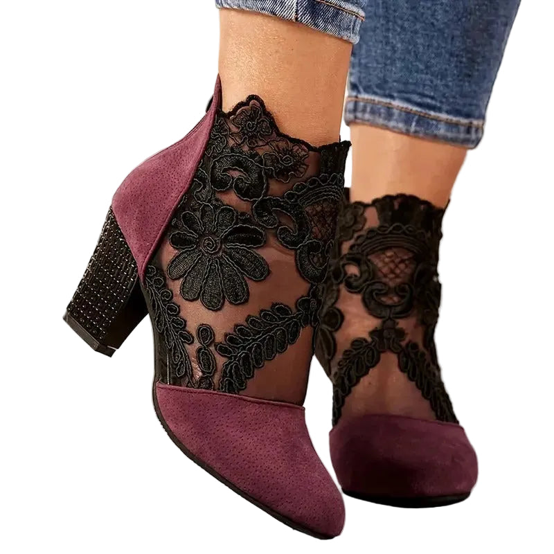 Women's Pointed Toe Block Heels