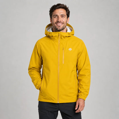 Louie | Men's Rain Jacket Hooded Lightweight Shell Waterproof Windproof Packable Functional Casual Everyday Outdoor Autumn Winter