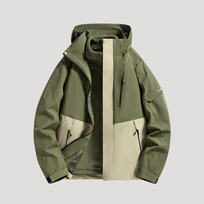 Salma | Women's Rain Jacket Waterproof Hooded Timeless Outdoor Windproof Warm Functional Casual Everyday Autumn Winter Outerwear