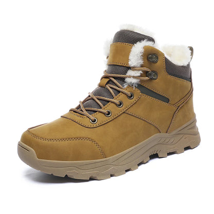 Nicolas | Men's Boots Waterproof Leather Winter Insulated Warm Grippy Sole Durable Rugged Casual Everyday Outdoor Autumn Winter