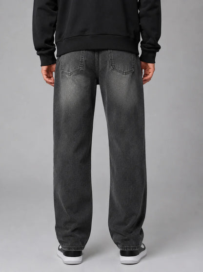 Beckett | Men's Jeans Relaxed Fit Straight Leg Vintage Washed Denim Casual Everyday Durable Comfortable Versatile Autumn Winter