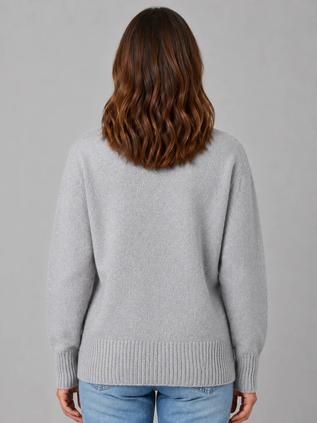 Renata | Women's Cardigan Heart Button Soft Knit V-Neck Button-Up Cosy Warm Relaxed Layering Chic Feminine Casual Everyday Autumn