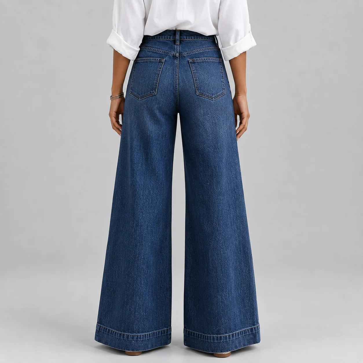 Teresa | Women's Jeans Wide-Leg Flared High-Waist Denim Flattering Relaxed Casual Everyday Timeless Versatile Chic Comfortable