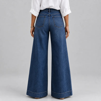 Teresa | Women's Jeans Wide-Leg Flared High-Waist Denim Flattering Relaxed Casual Everyday Timeless Versatile Chic Comfortable