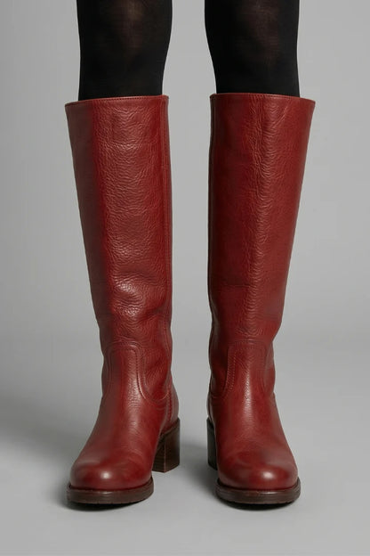 Melody | Women's Boots Orthopaedic Mid-Calf Shaft Rounded Toe Structured Heel Cushioned Comfort Pull-On Everyday Autumn Winter