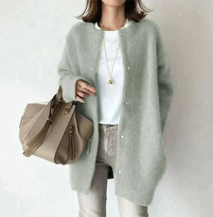 Sonia | Women's Cardigan Buttoned Long-Sleeve Knit Soft Cosy Warm Relaxed Layering Chic Feminine Casual Everyday Autumn Winter
