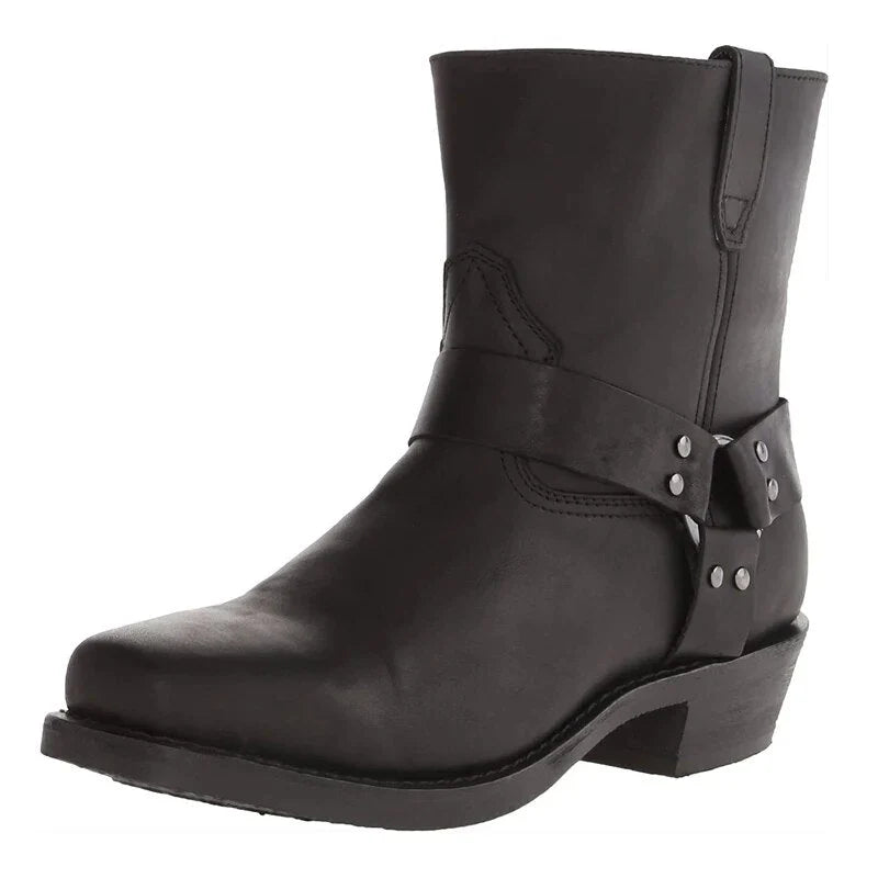 Alec | Men's Western Boots Leather Cowboy Pointed Toe Pull-On Durable Structured Casual Everyday Autumn Winter Heritage Statement