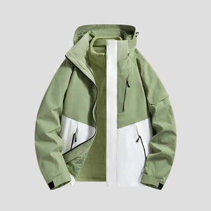 Salma | Women's Rain Jacket Waterproof Hooded Timeless Outdoor Windproof Warm Functional Casual Everyday Autumn Winter Outerwear