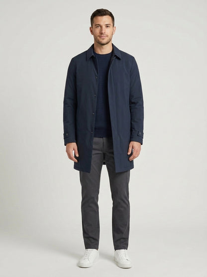 Oliver | Men's Winter Coat Insulated Button-Up Structured Padded Warm Thick Smart Casual Everyday Cold-Weather Outerwear - Front [Lystr 6a7e30689d1b0a17cf148b93:front]