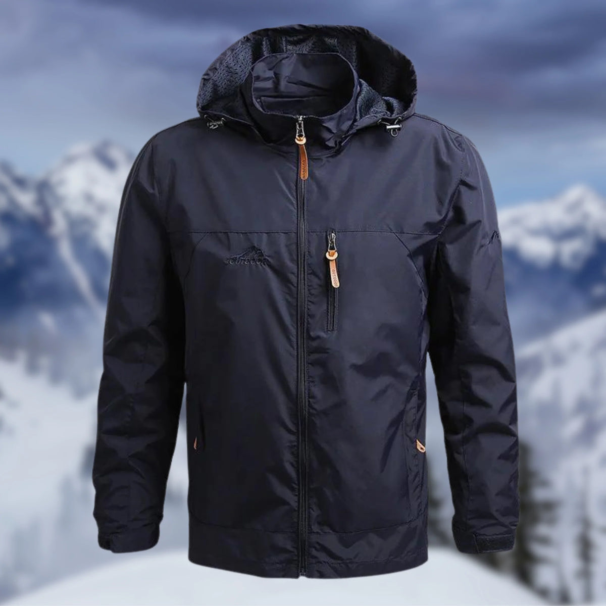 Maximilian | Men's Jacket Hooded Waterproof Regular Fit Zip-Up Windproof Warm Functional Casual Everyday Outdoor Autumn Winter