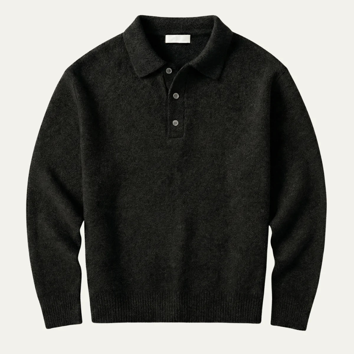 Edwin | Men's Polo Sweater Soft Knit Cashmere-Blend Modern Warm Refined Smart Casual Everyday Layering Autumn Winter Knitwear Cosy