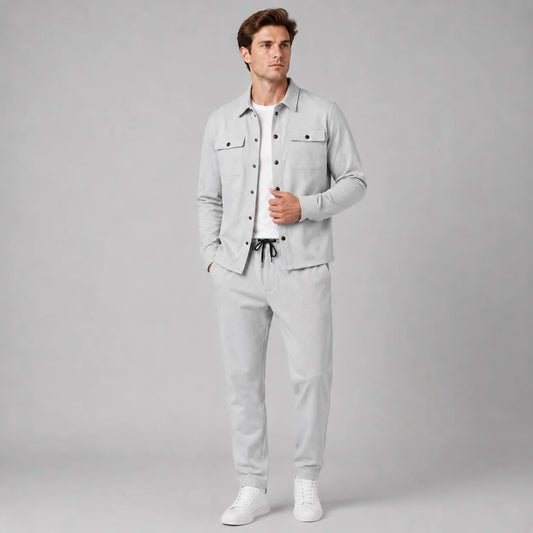 Lionel | Men's Co-ord Set Overshirt Trousers Two-Piece Coordinated Structured Casual Smart Casual Everyday Layering Autumn