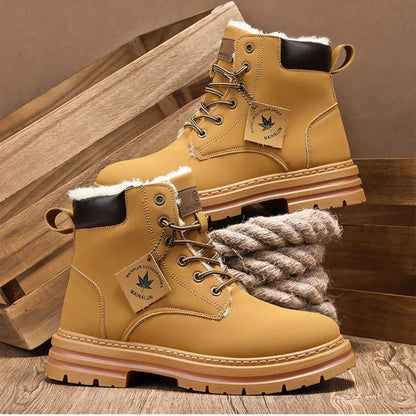 Arjun | Men's Snow Boots Cosy Fur-Lined Insulated Warm Grippy Sole Durable Winter Casual Everyday Outdoor Weather-Resistant