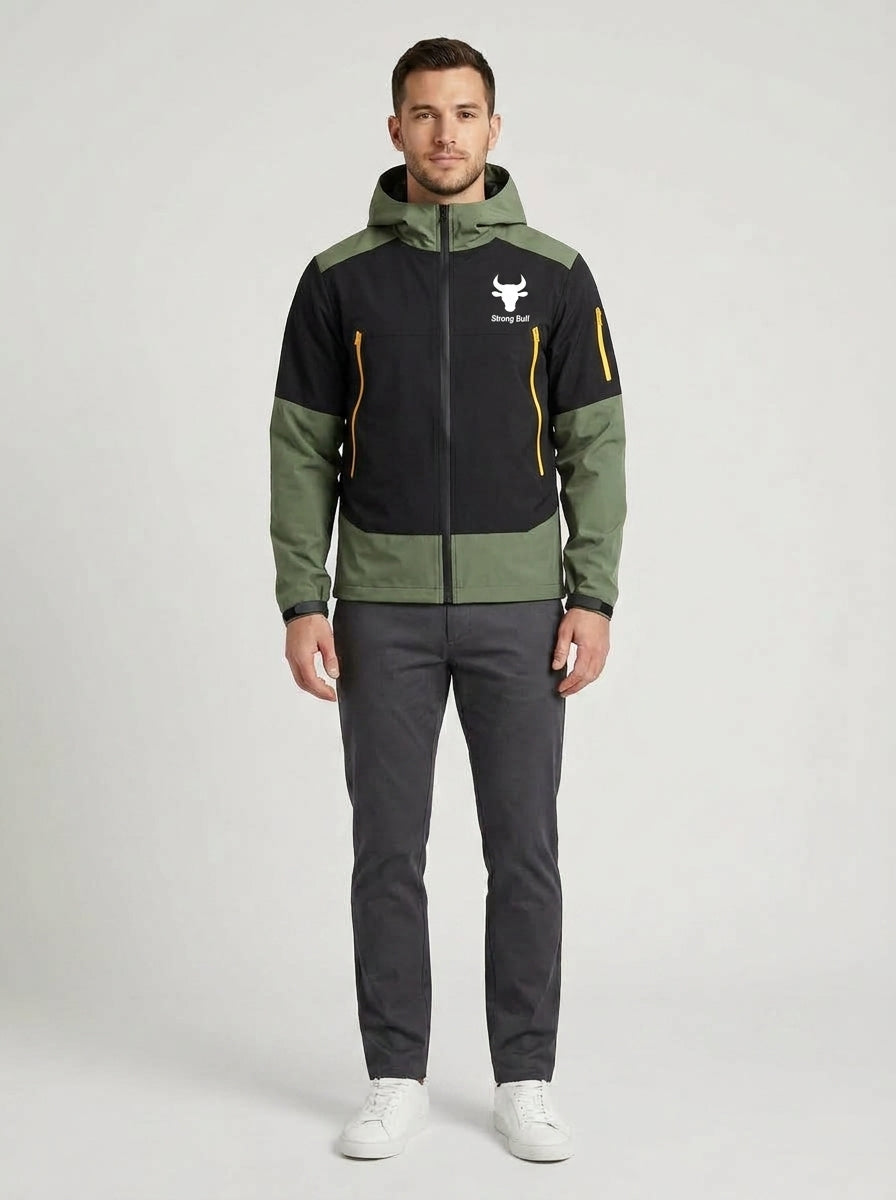 Neil | Men's Coat Waterproof Longline Hooded Warm Insulated Windproof Durable Technical Casual Everyday Outdoor Autumn Winter - Front [Lystr 6a982fd50dd796827e4ed43d:front]
