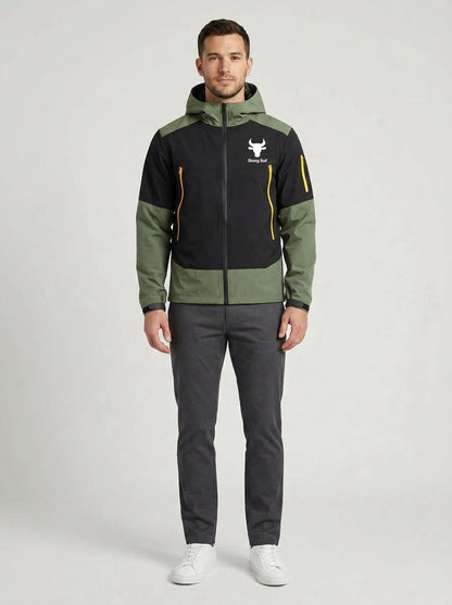 Neil | Men's Coat Waterproof Longline Hooded Warm Insulated Windproof Durable Technical Casual Everyday Outdoor Autumn Winter - Front [Lystr 6a982fd50dd796827e4ed43d:front]