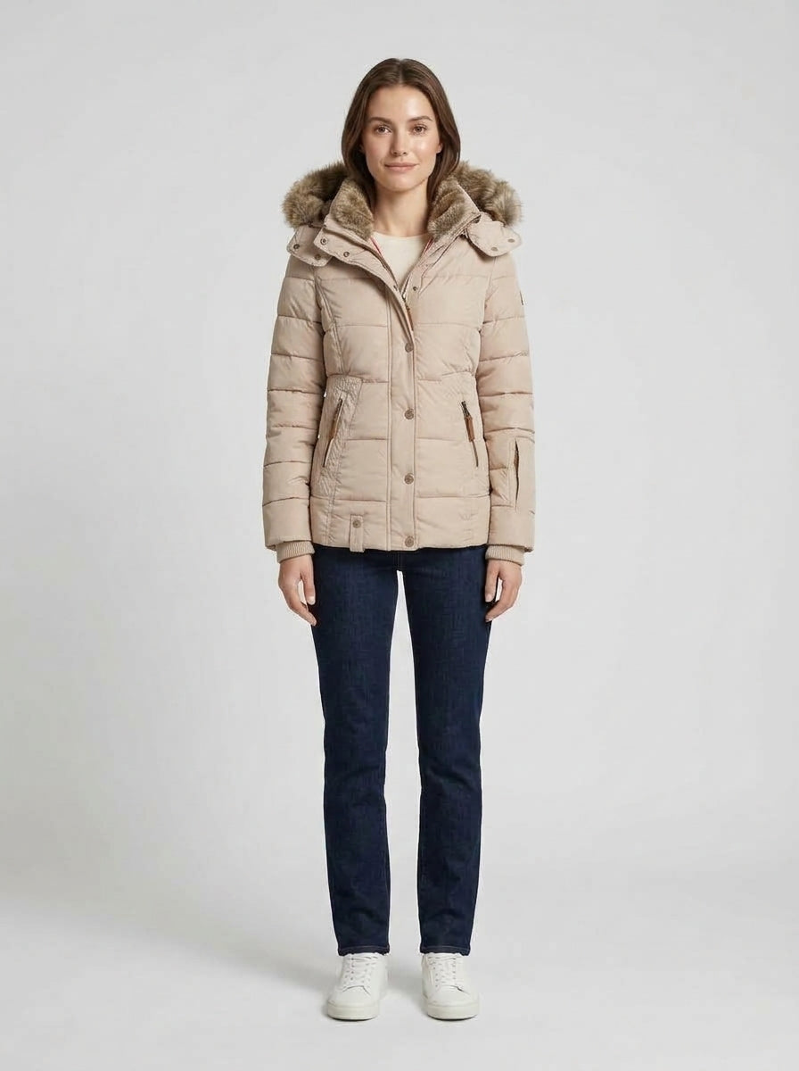 Simone | Women's Coat Comfortable Relaxed Warm Soft Structured Longline Casual Everyday Autumn Winter Outerwear Cosy Versatile - Front [Lystr 6a9ed7ee306c4f1f5f026d65:front]