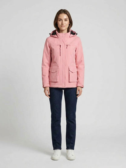 Sarai | Women's Heated Jacket USB Fleece-Lined Winter Warm Insulated Padded Functional Casual Everyday Outdoor Autumn Winter - Front [Lystr 6a9ede071157379641164025:front]