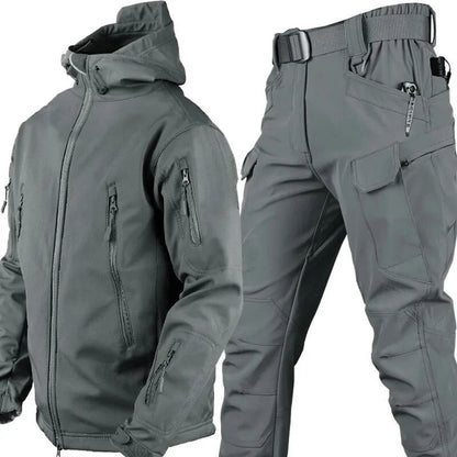 Callan | Men's Co-ord Set Waterproof Windproof Fleece-Lined Outdoor Two-Piece Jacket Trousers Warm Insulated Technical Functional