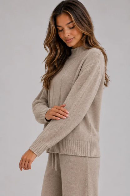 Phoenix | Women's Lounge Set Knitted Relaxed Two-Piece Soft Cosy Warm Coordinated Comfort Loungewear Casual Everyday Autumn Winter