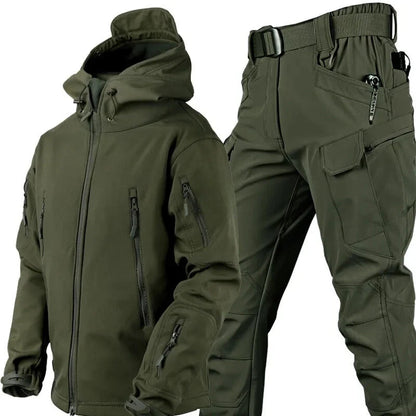 Callan | Men's Co-ord Set Waterproof Windproof Fleece-Lined Outdoor Two-Piece Jacket Trousers Warm Insulated Technical Functional
