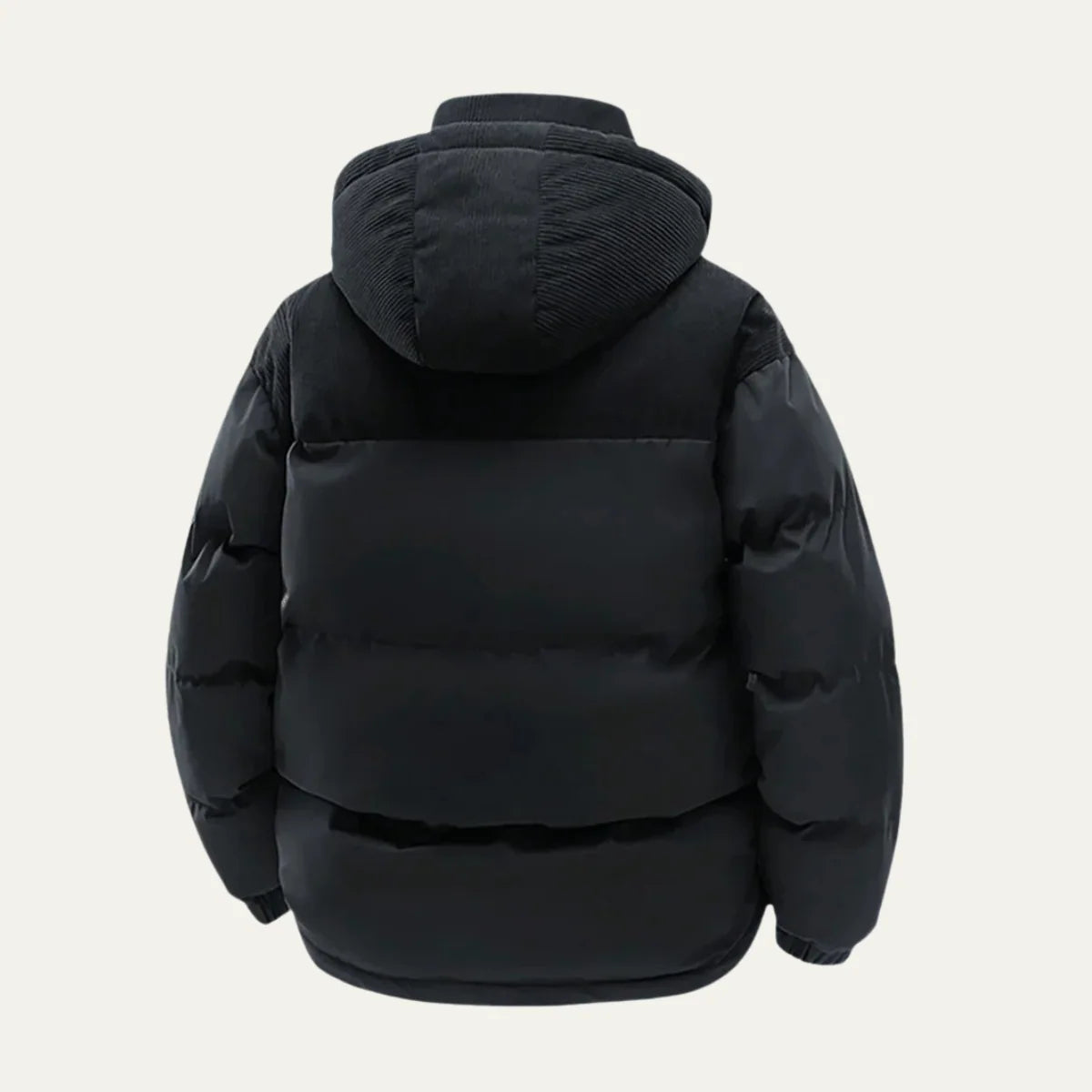 Abel | Men's Puffer Jacket Thick Hooded Insulated Warm Padded Durable Windproof Casual Everyday Streetwear Cold-Weather Winter
