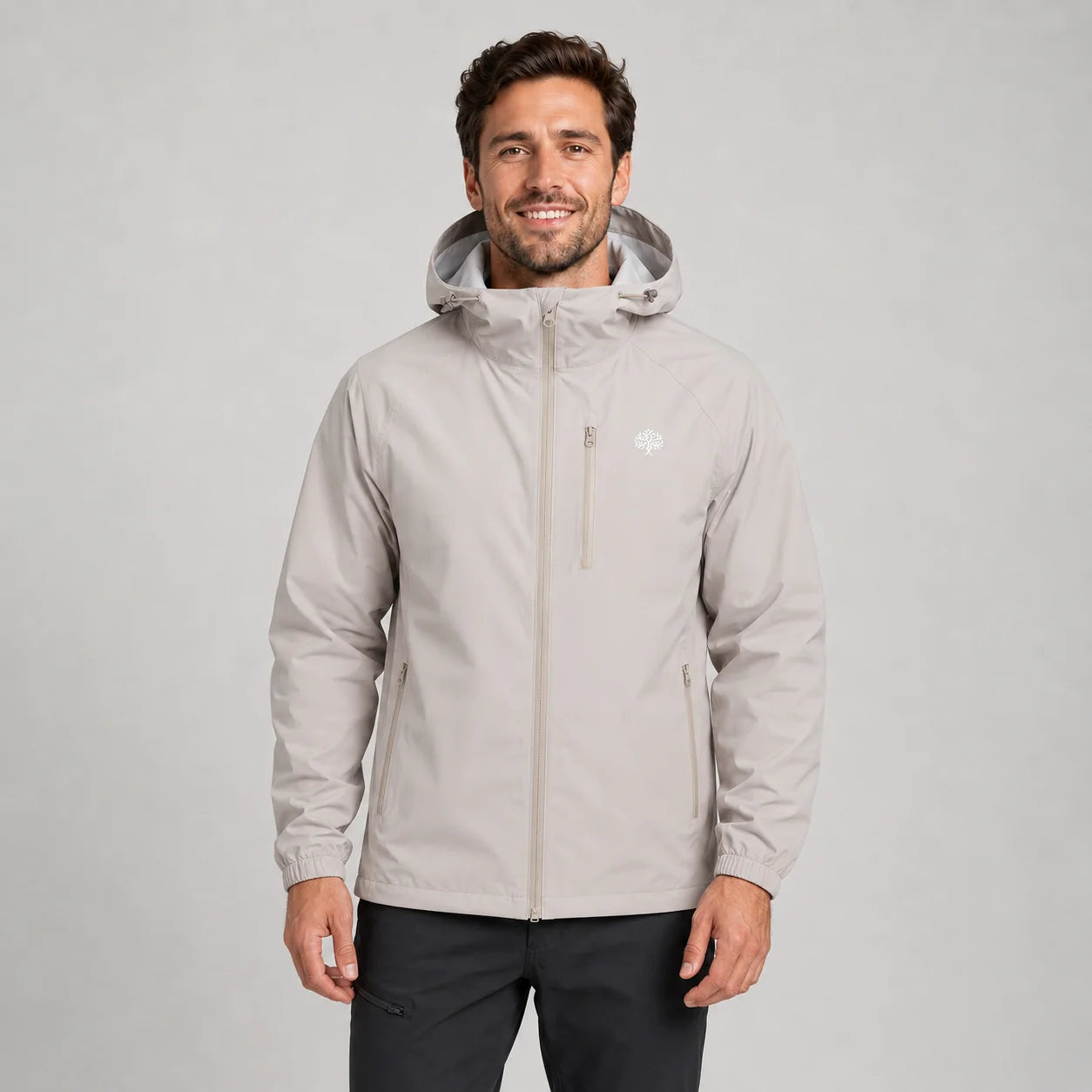 Louie | Men's Rain Jacket Hooded Lightweight Shell Waterproof Windproof Packable Functional Casual Everyday Outdoor Autumn Winter