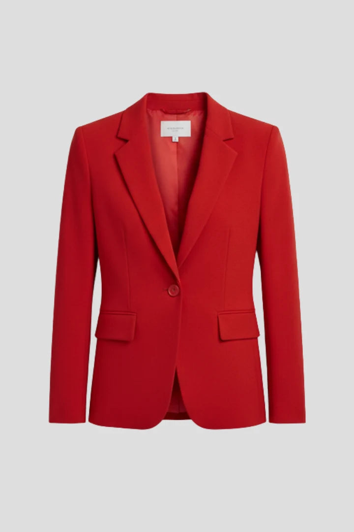 Meredith | Women's Blazer Notched Lapel Single Button Tailored Structured Smart Occasion Office Everyday Autumn Winter Layering