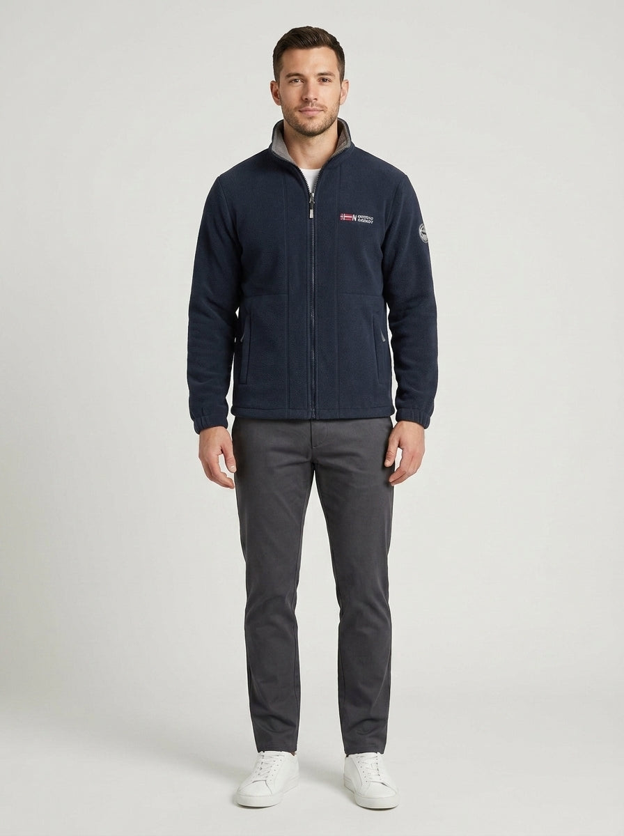 Henry | Men's Jacket Sherpa-Lined Utility Casual Warm Button-Front Structured Cosy Everyday Cold-Weather Outerwear - Front [Lystr 6a7e2e31e363525d93c1f403:front]