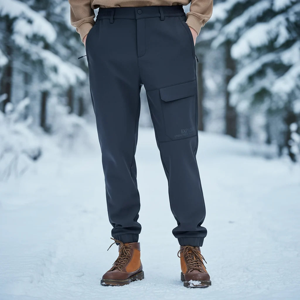 Braden | Men's Cargo Trousers Waterproof Fleece-Lined Windproof Warm Insulated Durable Outdoor Functional Technical Everyday