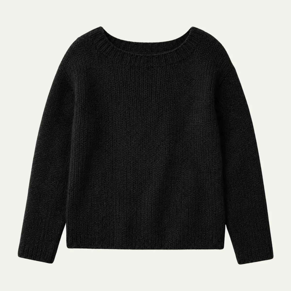 Maryam | Women's Sweater Relaxed Fit Classic Knit Soft Cosy Warm Round Neck Layering Chic Feminine Casual Everyday Autumn Winter