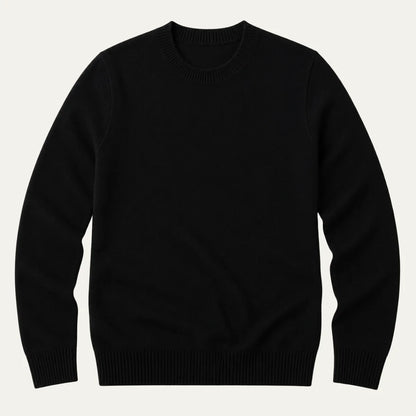 Leander | Men's Crew Neck Sweater Classic Soft Breathable Knit Warm Timeless Smart Casual Everyday Layering Autumn Winter Knitwear
