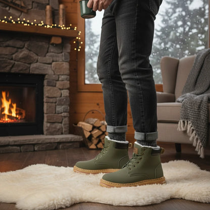 Arjun | Men's Snow Boots Cosy Fur-Lined Insulated Warm Grippy Sole Durable Winter Casual Everyday Outdoor Weather-Resistant