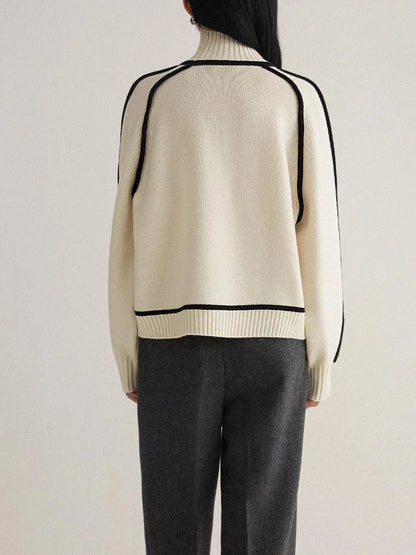 Kate | Women's Sweater Oversized Turtleneck Chunky Knit Relaxed Soft Cosy Warm Layering Chic Casual Everyday Autumn Winter