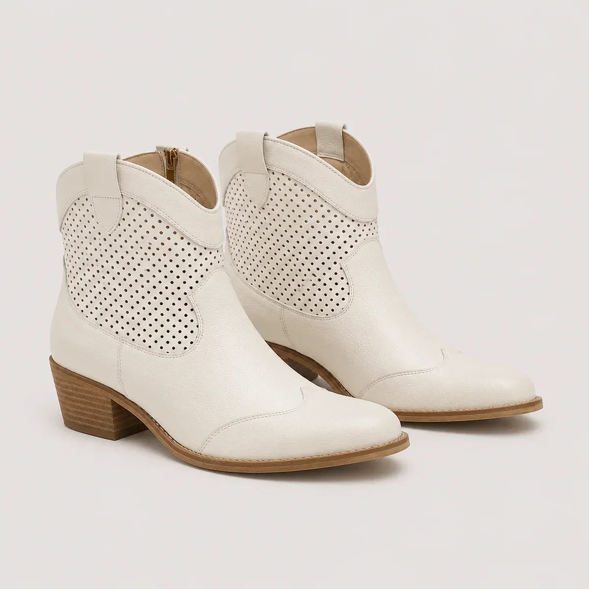Marisol | Women's Ankle Boots Cowboy Block Heel Western Pointed Structured Statement Chic Casual Everyday Autumn Winter Footwear