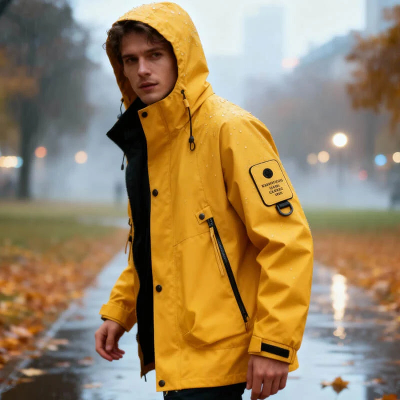Boone | Men's Jacket Waterproof Softshell Adjustable Hood Windproof Technical Warm Functional Outdoor Everyday Autumn Winter