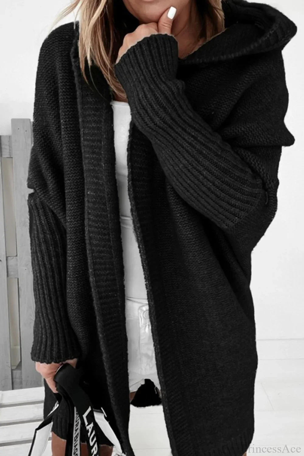 Karina | Women's Cardigan Colour Block Knit Lapel Collar Mid-Length Slim Fit Soft Cosy Layering Chic Casual Everyday Autumn Winter