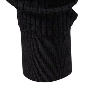 Percival | Men's Henley Sweater Ribbed Knit Textured Soft Warm Refined Smart Casual Everyday Layering Autumn Winter Knitwear Cosy