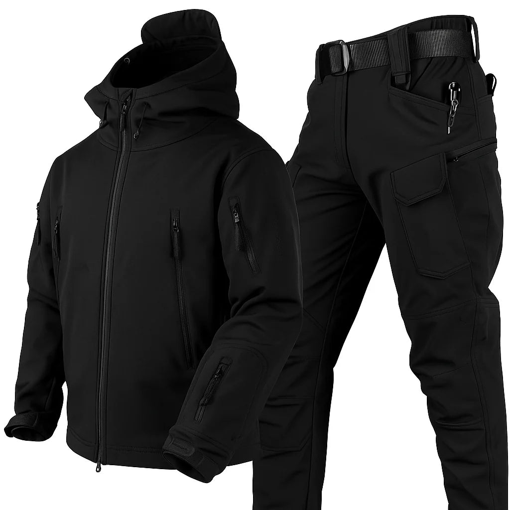 Callan | Men's Co-ord Set Waterproof Windproof Fleece-Lined Outdoor Two-Piece Jacket Trousers Warm Insulated Technical Functional