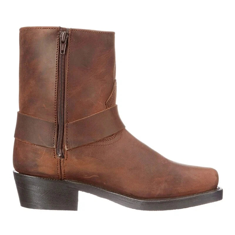 Alec | Men's Western Boots Leather Cowboy Pointed Toe Pull-On Durable Structured Casual Everyday Autumn Winter Heritage Statement