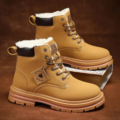 Arjun | Men's Snow Boots Cosy Fur-Lined Insulated Warm Grippy Sole Durable Winter Casual Everyday Outdoor Weather-Resistant